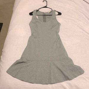 Banana Republic Fit and Flare Gray Racerback Tank Dress